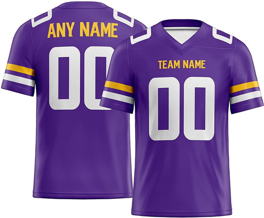 Custom Football Jersey Personalized Stitched Football Shirt for Men Women & Youth S-7XL
