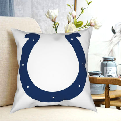 Custom Decorative Football Pillow Case Indianapolis Colts White Pillowcase Personalized Throw Pillow Covers