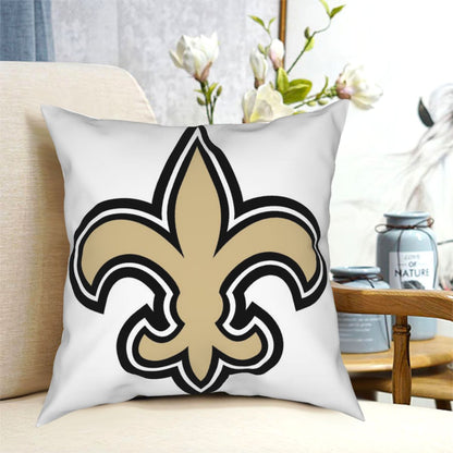 Custom Decorative Football Pillow Case New Orleans Saints White Pillowcase Personalized Throw Pillow Covers