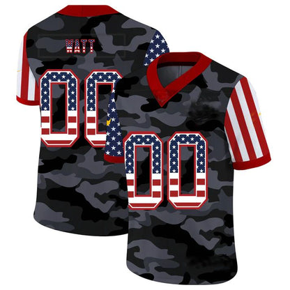 Custom C.Bears  American Team 32 and Number and Name 2020 Camo Salute to Service Limited Jersey Stitched Jersey Football Jerseys