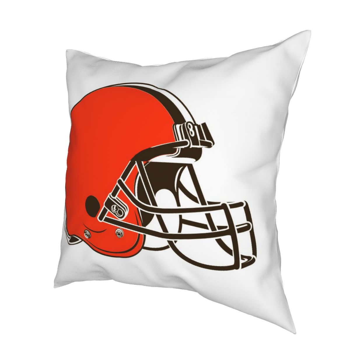 Custom Decorative Football Pillow Case Cleveland Browns White Pillowcase Personalized Throw Pillow Covers