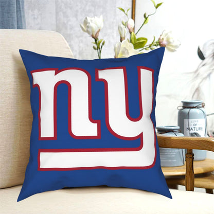 Custom Decorative Football Pillow Case New York Giants Royal Pillowcase Personalized Throw Pillow Covers