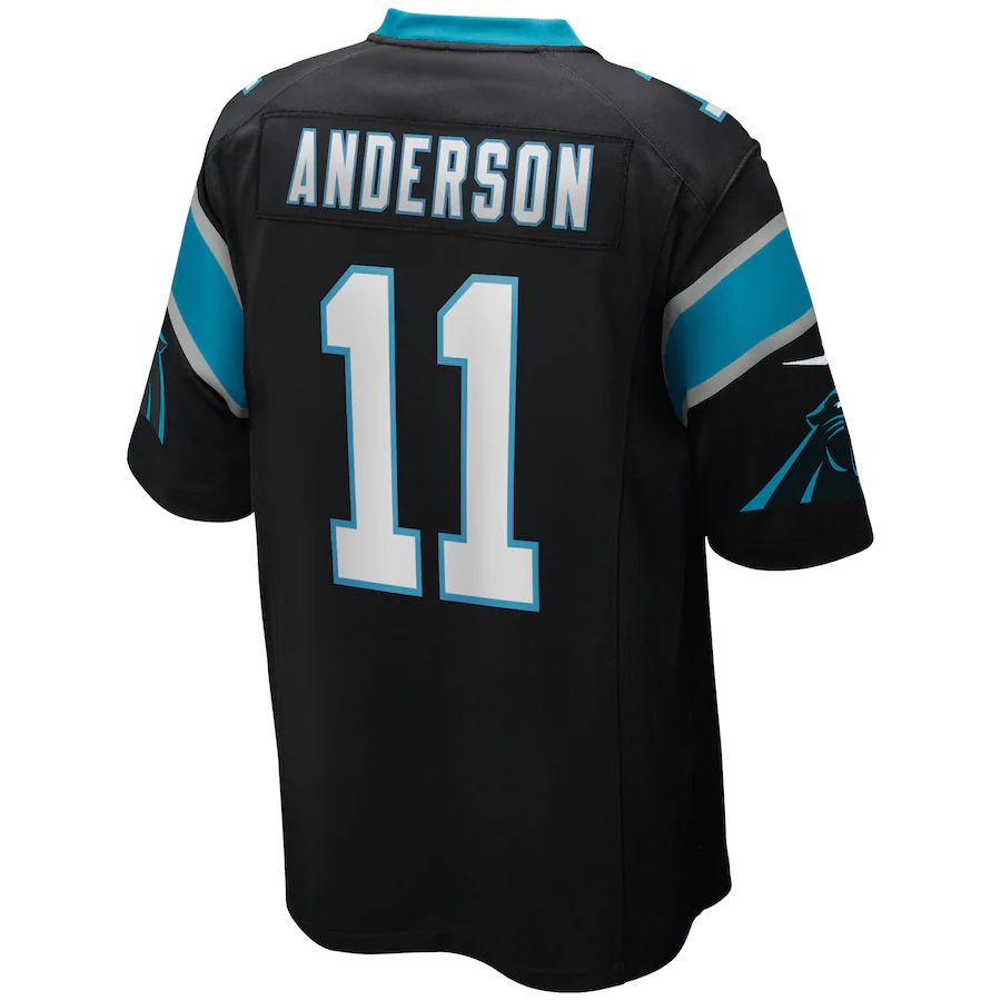 C.Panthers #11 Robbie Anderson Black Game Player Jersey Stitched American Football Jerseys