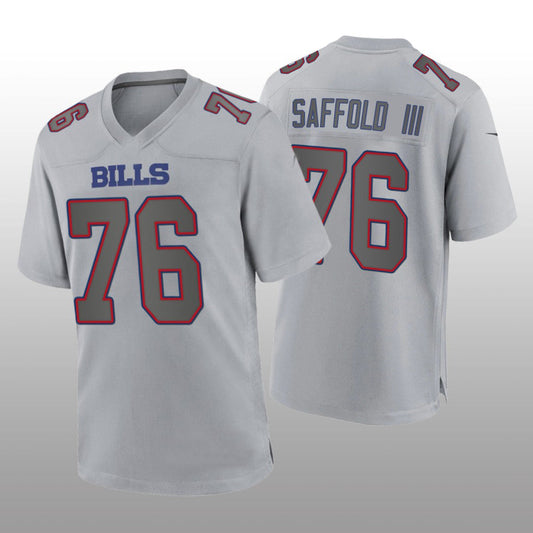 B.Bills #76 Rodger Saffold III Gray Atmosphere Game Jersey Football Stitched American Jerseys