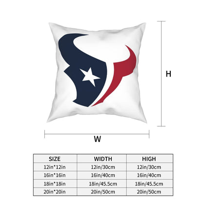 Custom Decorative Football Pillow Case Houston Texans White Pillowcase Personalized Throw Pillow Covers