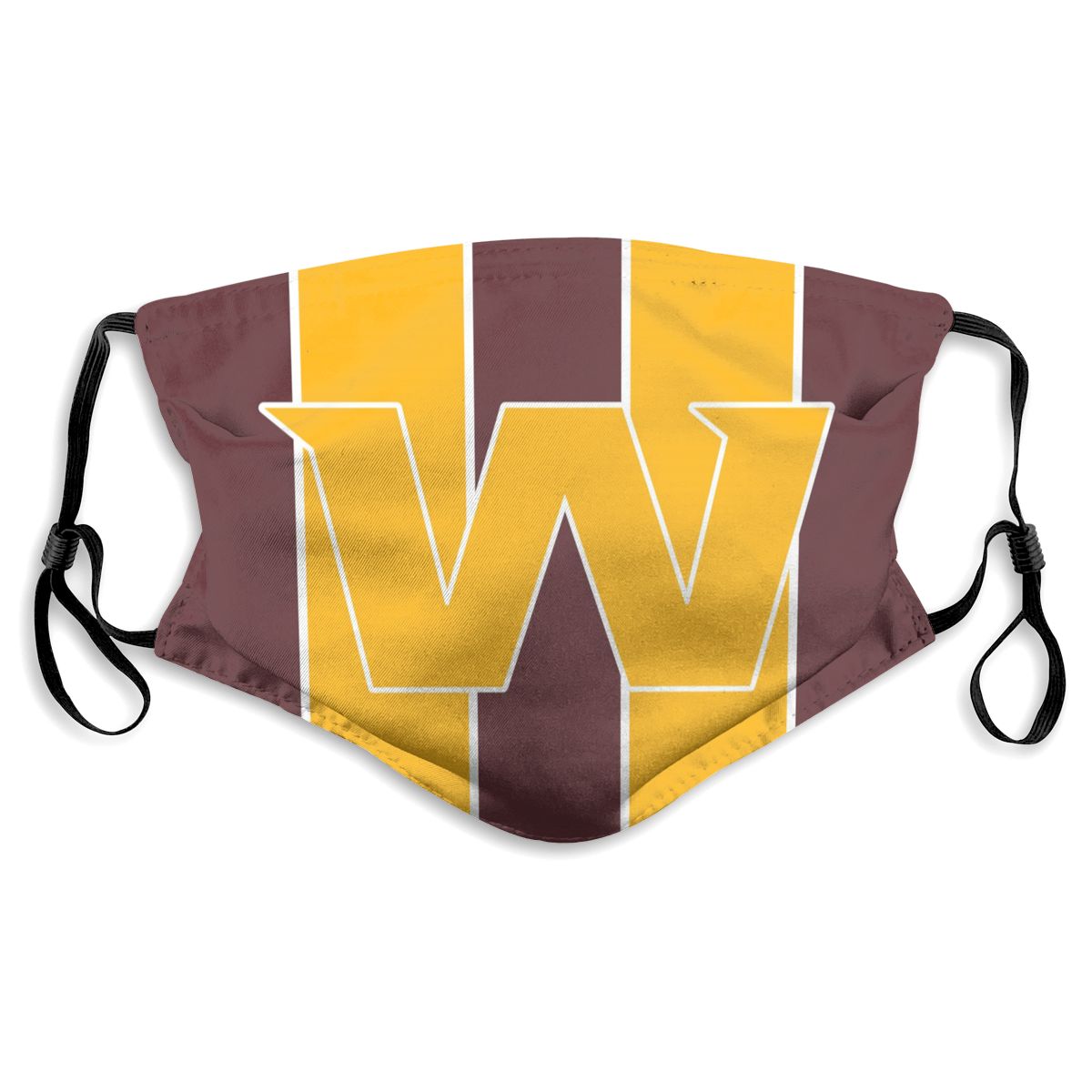 Custom Football Personalized WA.Football Team 01-Burgundy Dust Face Mask With Filters PM 2.5