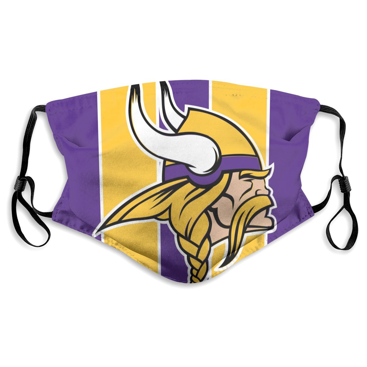 Custom Football Personalized MN. Viking 01- Purple Dust Face Mask With Filters PM 2.5