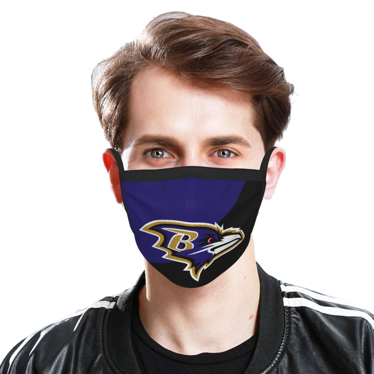 Custom Football Personalized Baltimore Ravens Dust Face Mask With Filters PM 2.5