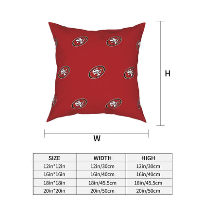 Custom Decorative Football Pillow Case San Francisco 49ers Pillowcase Personalized Throw Pillow Covers