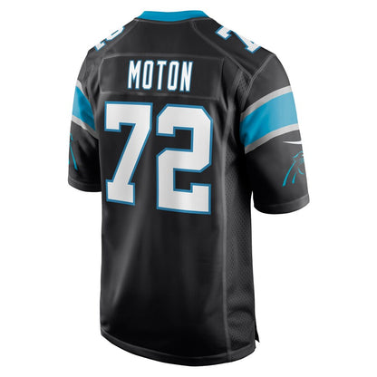 C.Panthers #72 Taylor Moton Black Game Jersey Stitched American Football Jerseys