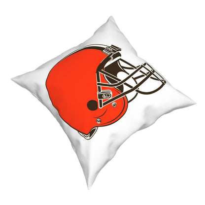 Custom Decorative Football Pillow Case Cleveland Browns White Pillowcase Personalized Throw Pillow Covers