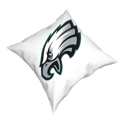 Custom Decorative Football Pillow Case Philadelphia Eagles White Pillowcase Personalized Throw Pillow Covers