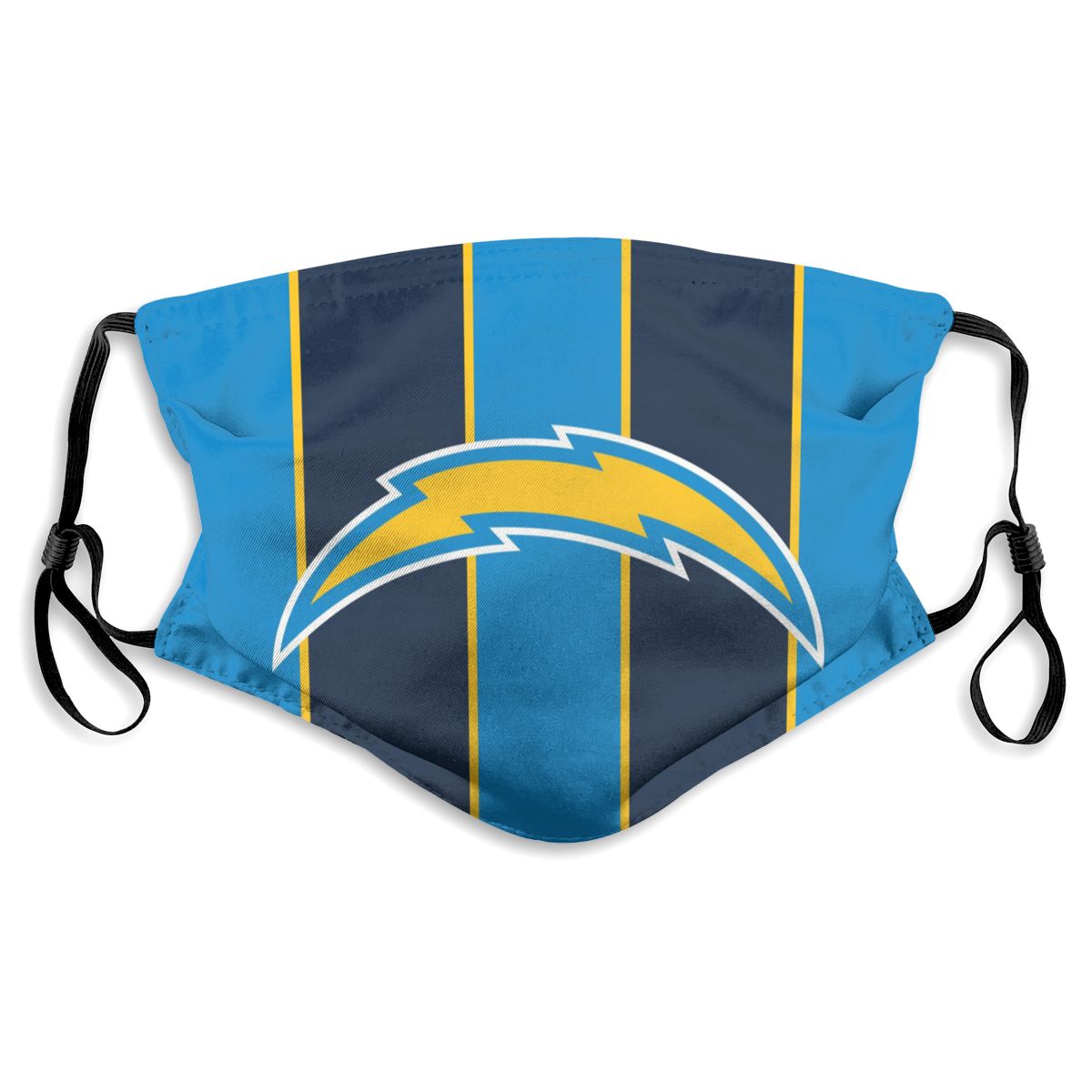 Custom Football Personalized LA.Charger 01- Blue Dust Face Mask With Filters PM 2.5