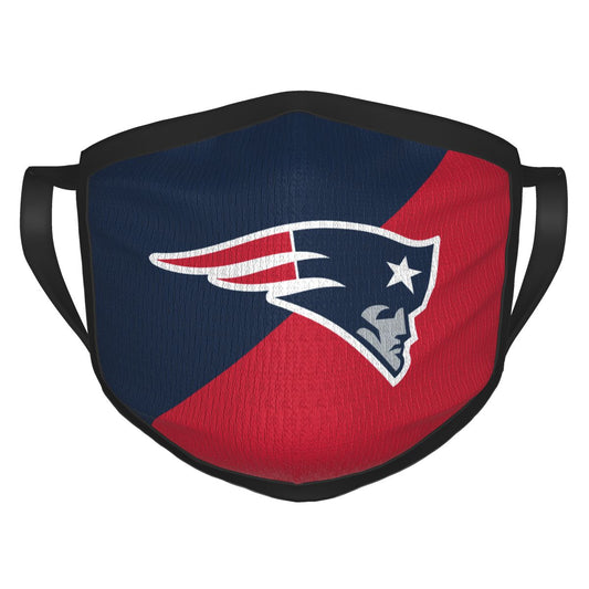 Custom Football Personalized New England Patriots Dust Face Mask With Filters PM 2.5