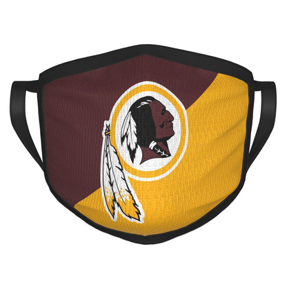 Custom Football Personalized Washington Redskins Dust Face Mask With Filters PM 2.5