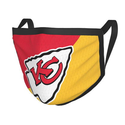 Custom Football Personalized Kansas City Chiefs Dust Face Mask With Filters PM 2.5