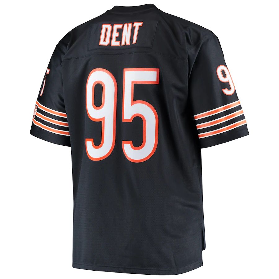 C.Bears #95 Richard Dent Mitchell & Ness Navy Big & Tall 1985 Retired Player Replica Jersey Stitched American Football Jerseys