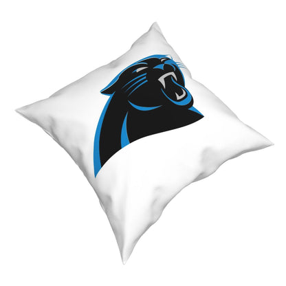 Custom Decorative Football Pillow Case Carolina Panthers White Pillowcase Personalized Throw Pillow Covers