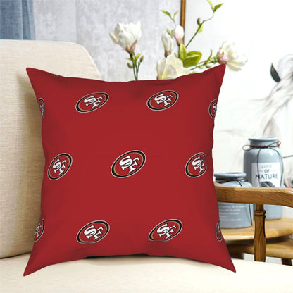 Custom Decorative Football Pillow Case San Francisco 49ers Pillowcase Personalized Throw Pillow Covers
