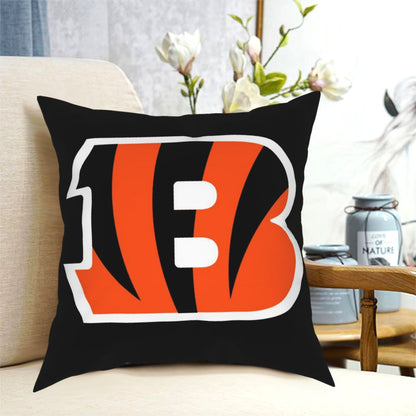 Custom Decorative Football Pillow Case Cincinnati Bengals Black Pillowcase Personalized Throw Pillow Covers
