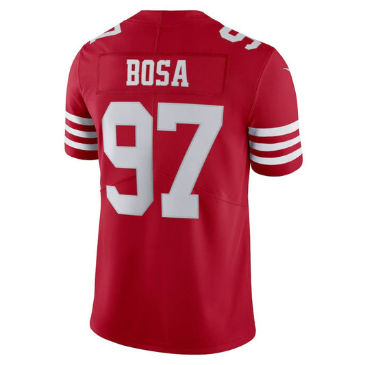 Custom 97 Nick Bosa New SF.49er Red Stitched American Football Jerseys 2022