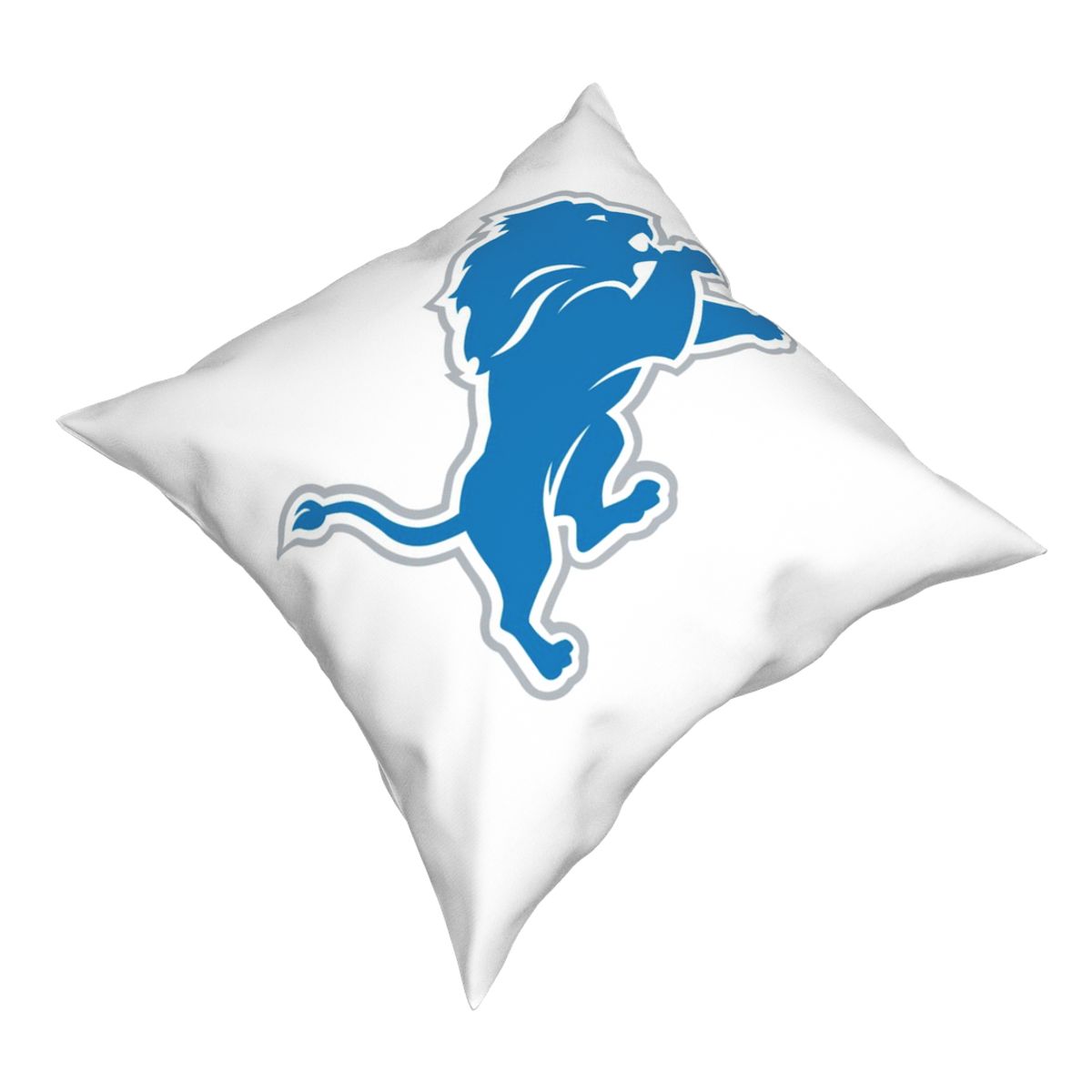 Custom Decorative Football Pillow Case Detroit Lions White Pillowcase Personalized Throw Pillow Covers