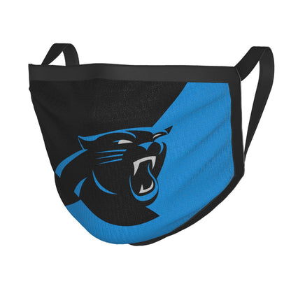 Custom Football Personalized Carolina Panthers Dust Face Mask With Filters PM 2.5