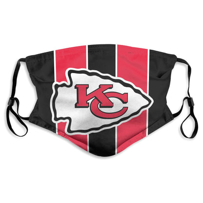 Custom Football Personalized KC.Chief 01-Black Dust Face Mask With Filters PM 2.5