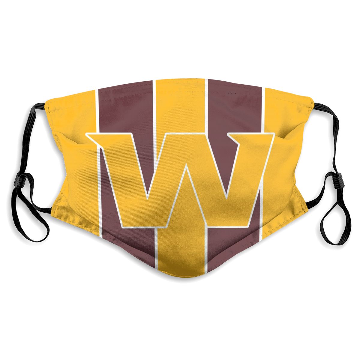 Custom Football Personalized WA.Football Team 01-Gold Dust Face Mask With Filters PM 2.5