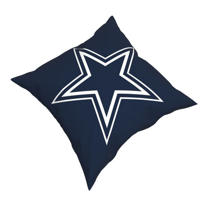 Custom Decorative Football Pillow Case Dallas Cowboys Navy Pillowcase Personalized Throw Pillow Covers