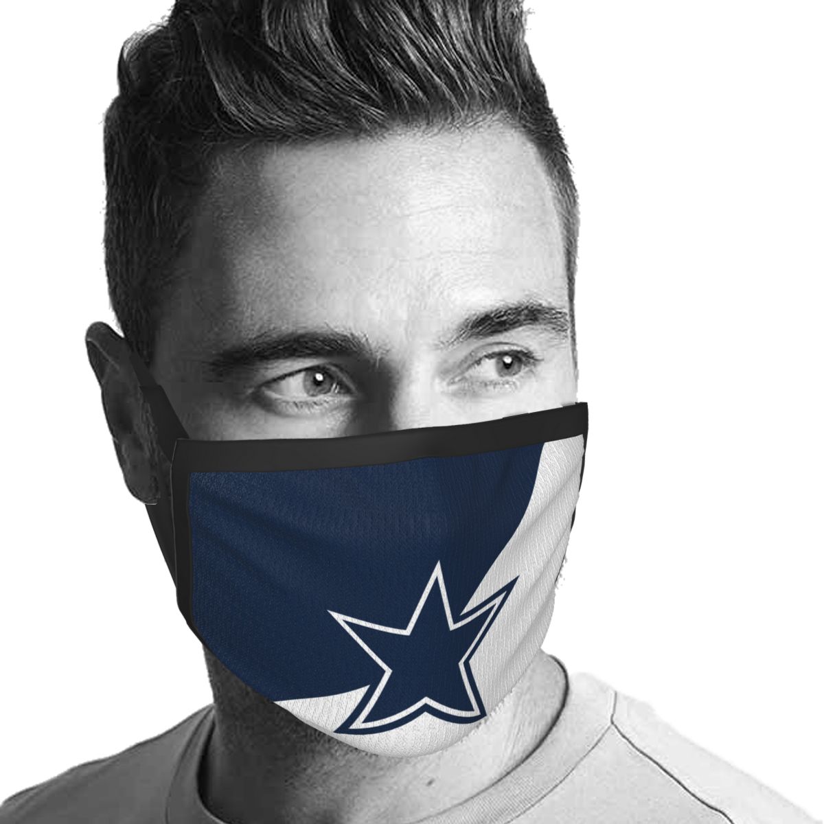 Custom Football Personalized Dallas Cowboys Dust Face Mask With Filters PM 2.5