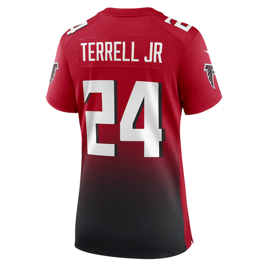A.Falcons #24 A.J. Terrell Jr. Red Game Jersey Stitched American Football Jerseys