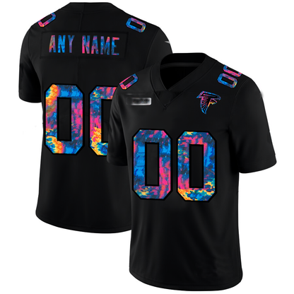 Custom A.Falcons Multi-Color Black 2020 Crucial Catch Vapor Untouchable Limited Jersey Stitched American Football Jerseys