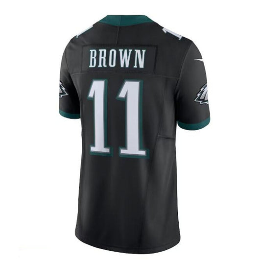 P.Eagles #11 A.J. Brown Vapor F.U.S.E. Limited Jersey - Black Stitched American Football Jerseys