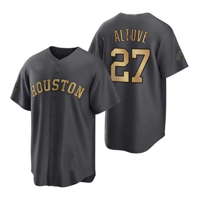 Jose Altuve #27 Houston Astros baseball jersey,, orange jersey, new jersey,  new