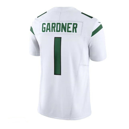 NY.Jets #1 Ahmad Sauce Gardner Vapor F.U.S.E. Limited Jersey - White Stitched American Football Jerseys