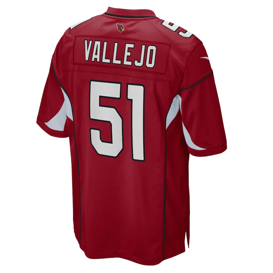 A.Cardinal #51 Tanner Vallejo Cardinal Game Jersey Stitched American Football Jerseys