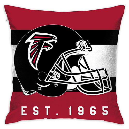 Football Team Atlanta Falcons Throw Pillow Cover Square 18 inch Decorative Pillowcase