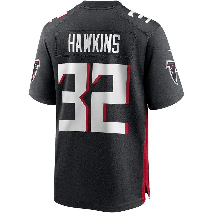 A.Falcons #32 Jaylinn Hawkins Black Player Game Jersey Stitched American Football Jerseys
