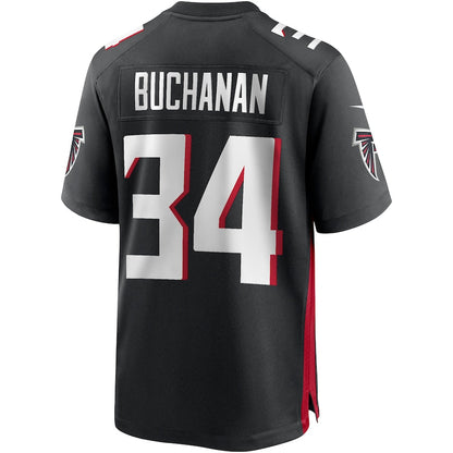 A.Falcons #34  Ray Buchanan Black Game Retired Player Jersey Stitched American Football Jerseys