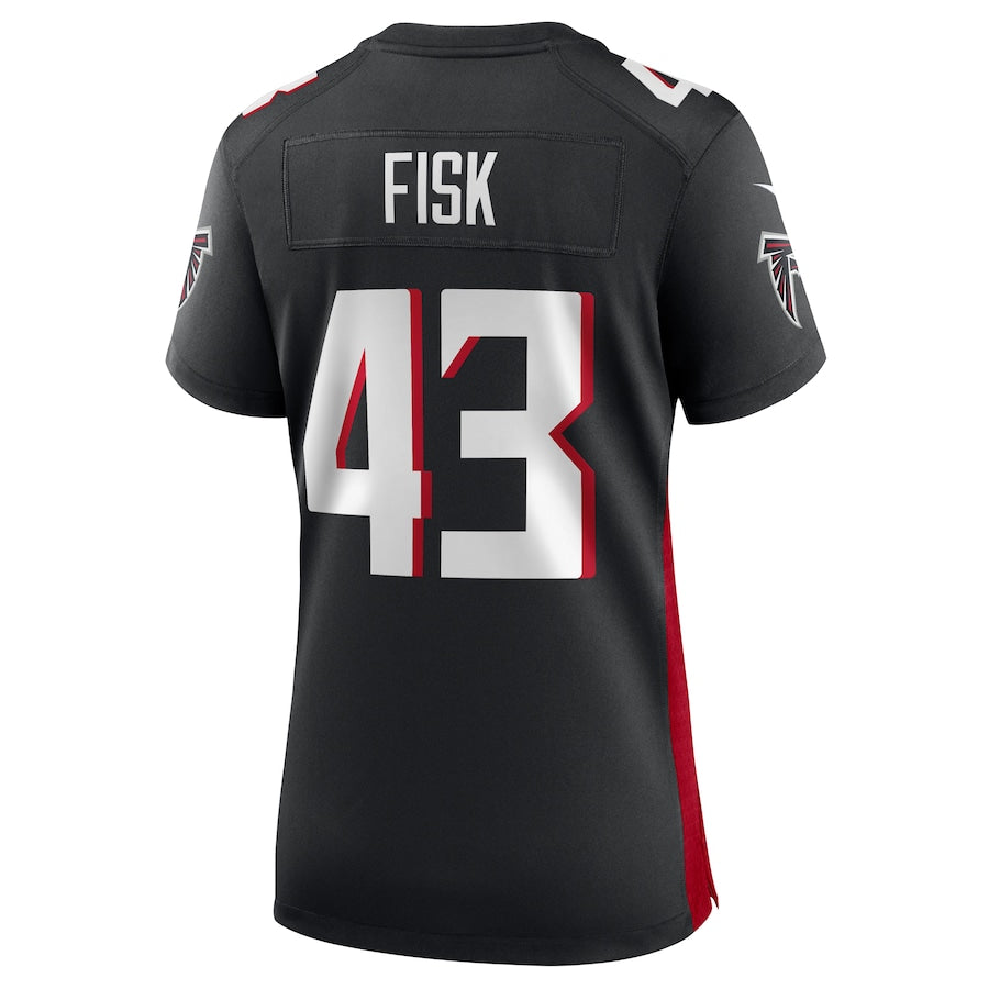 A.Falcons #43 Tucker Fisk Black Player Game Jersey Stitched American Football Jerseys