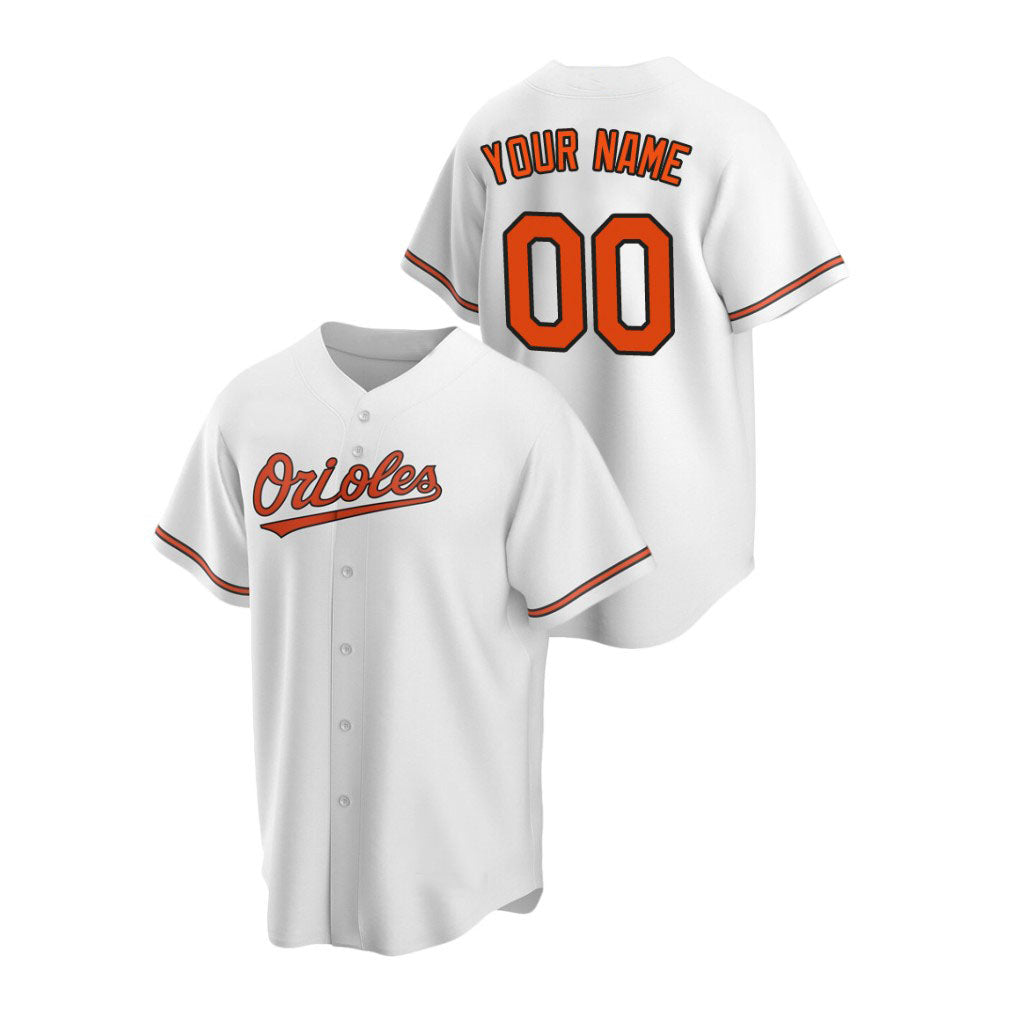 Baseball Custom Men Youth Women Baltimore Orioles White Jersey Stitched