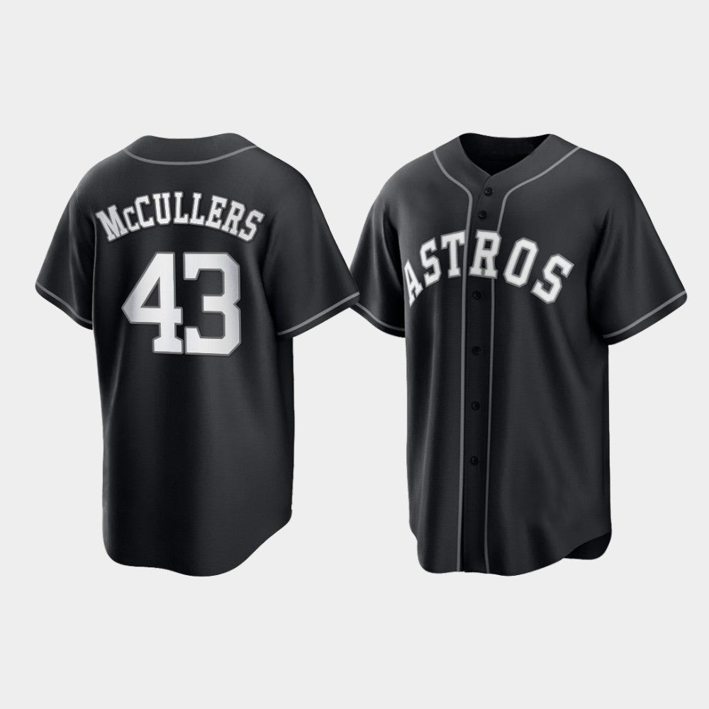 Baseball Houston Astros Lance McCullers 2021 All Black Fashion Jersey