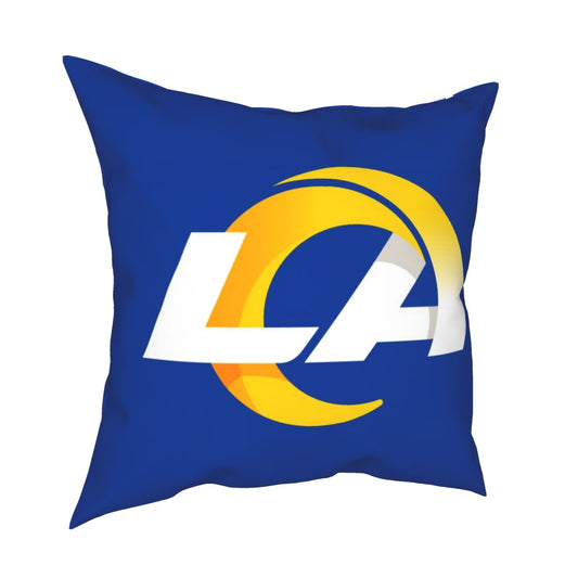 Custom Decorative Football Pillow Case 2020 New Los Angeles Rams Blue Pillowcase Personalized Throw Pillow Covers