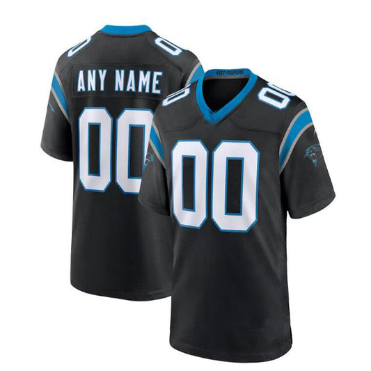 Custom Jerseys C.Panther Black Game Stitched Jersey American
