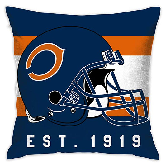 Print Personalized Pillowcase Design Football pillows Chicago Bears Decorative Throw Pillow Covers