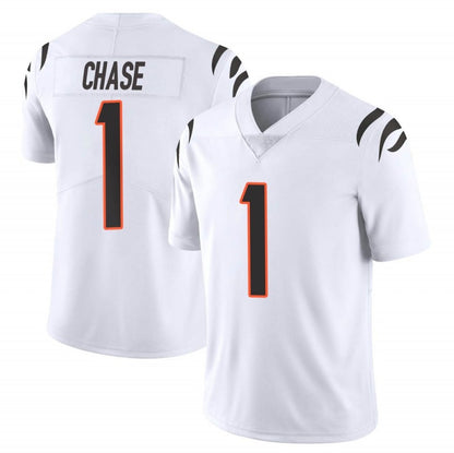 Men's #1 Ja'Marr Chase Cincinnati Bengals Limited Stitched Jerseys