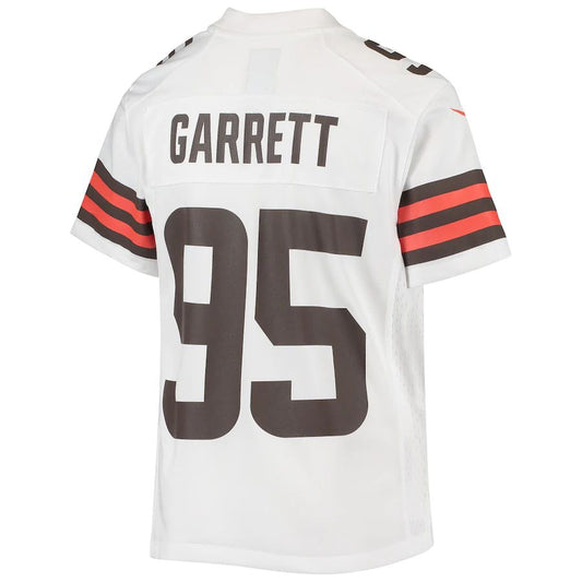 C.Browns #95 Myles Garrett White Game Jersey Stitched American Football Jerseys