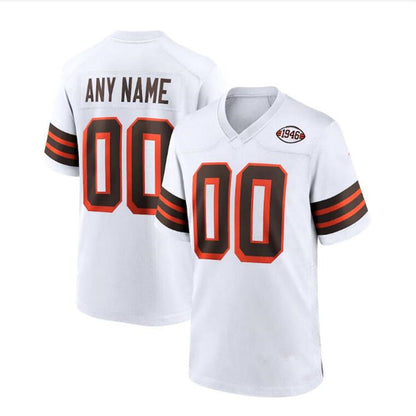 Custom White C.Brown 1946 Collection Alternate Football Stitched Jerseys