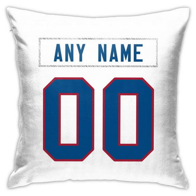 Custom Football New York Giants Decorative Throw Pillow Cover 18" x 18"- Print Personalized Style Customizable Design Team Any Name & Number